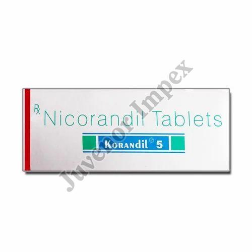 Korandil 5mg Tablet, for Hospital, Packaging Type : Blister