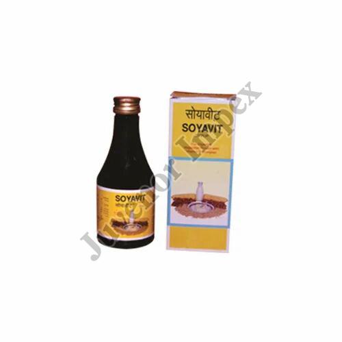 Brown Liquid Soyavit Syrup, for Hospital, Clinical Personal, Purity : 100%