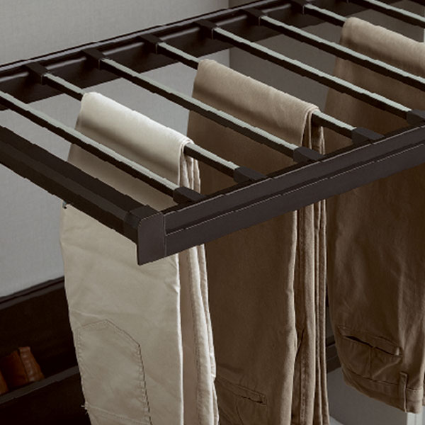 Rectangular Aluminium Trousers Rack, for Wardrobes