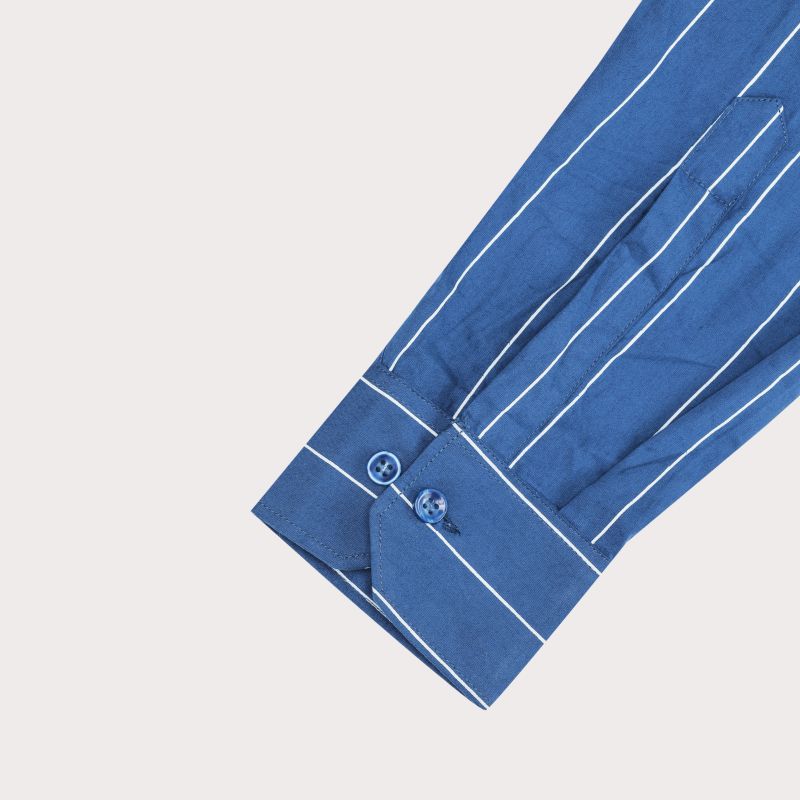 Mens Cotton Blue Lining Shirt