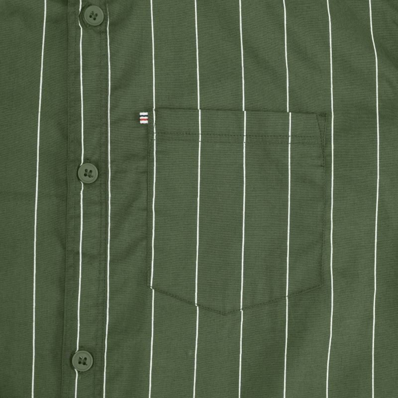 Mens Cotton Green Lining Shirt