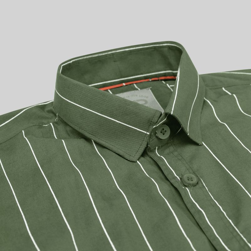 Mens Cotton Green Lining Shirt