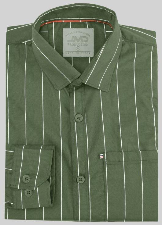 Mens Cotton Green Lining Shirt