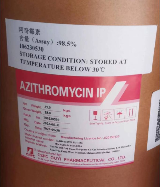 Azithromycin powder, Packaging Type : Bottle