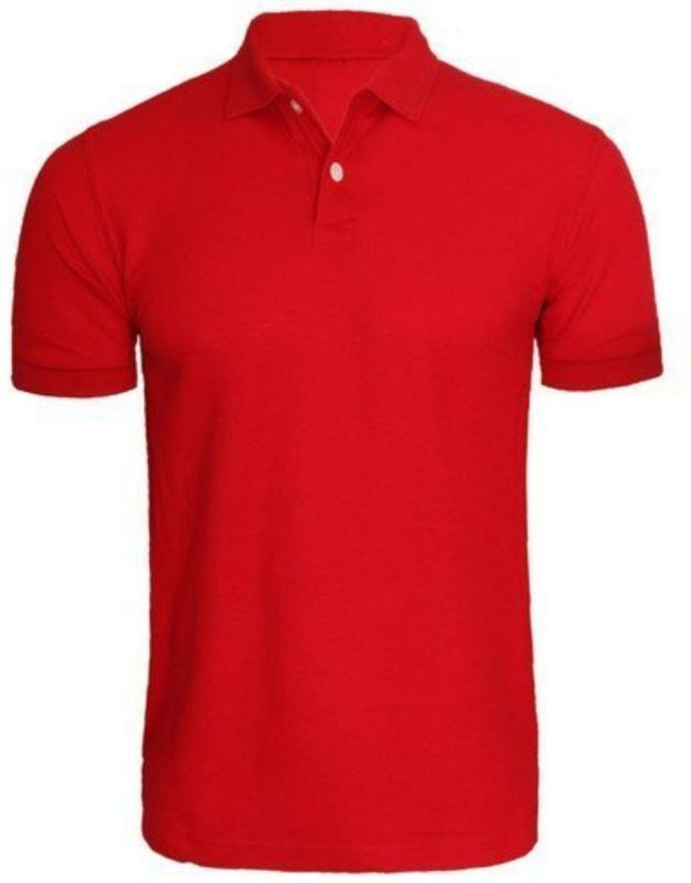 Half Sleeves Cotton Plain Collar Neck Mens Polo T-Shirt, for Casual, Size : XL