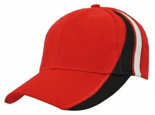 Red Cotton Plain Mens Sports Cap, Feature : Anti-Wrinkle, Comfortable, Easily Washable