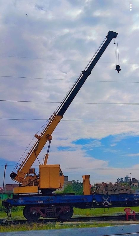 Iron Rail crane wagon Mounted, for Construction