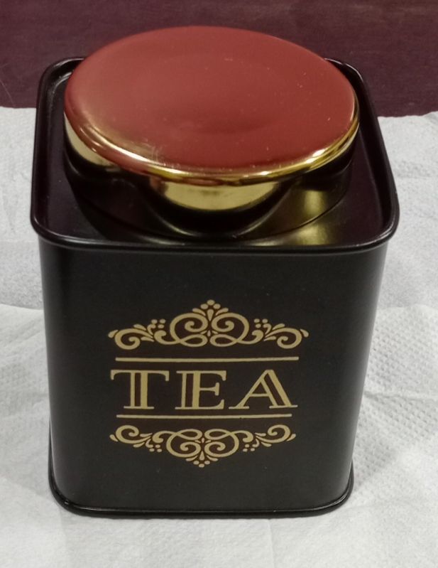 Black Square Iron Tea Box