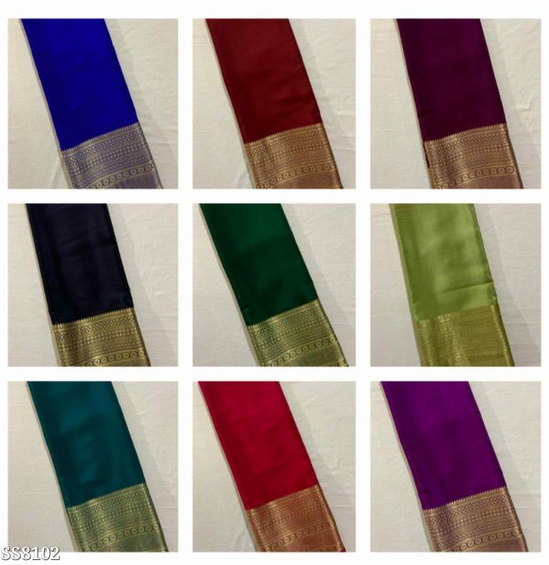 Mysore silk saree, Width : 6.5 Meter