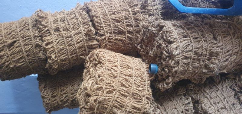 4kg Twisted Double Twist Coir Rope, for Industrial, Rescue Operation, Marine, Size : 5-10mm