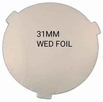 White Round Foam Plain 31mm Induction Sealing Wad, for Food Packaging Industry, Size : Customised