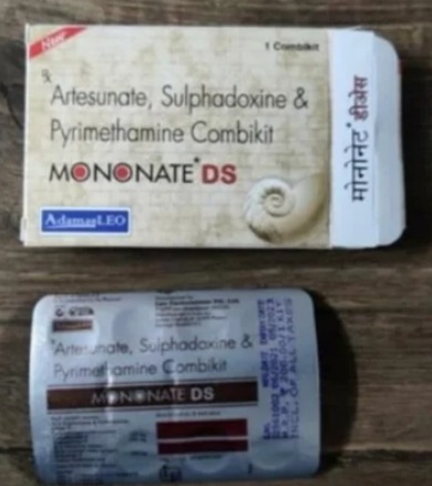Artesunate, Sulphadoxine & Pyrimethamine Combikit