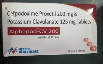 Alphapod-cv Alphapod Cv 200mg Tablet, for Hospital, Clinic, Grade Standard : Medicine Grade