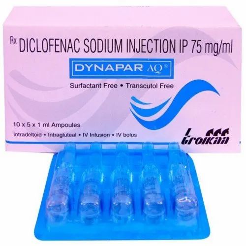 Diclofenac Sodium IP Injection, Packaging Type : Strip
