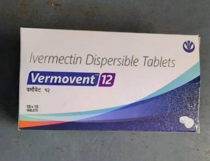 Vermovent Ivermectin Dispersible 12mg Tablet, Packaging Type : Strip