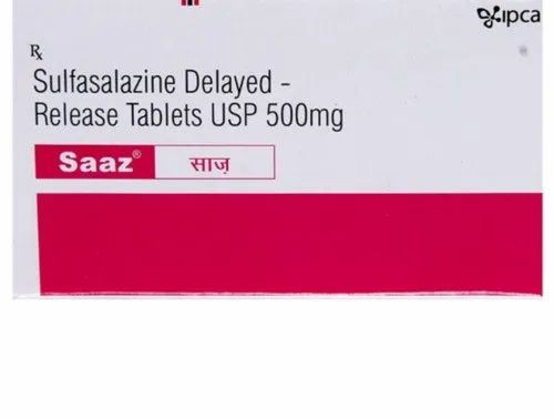 Sulfasalazine Delayed Release 500mg Tablet, Packaging Type : Box