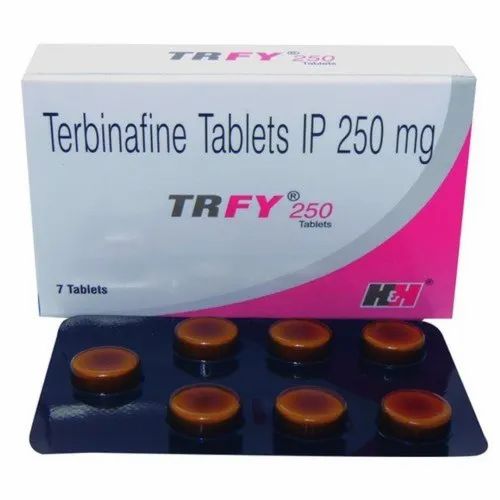 Terbinafine 250mg Tablets Ip, Packaging Size : Strip
