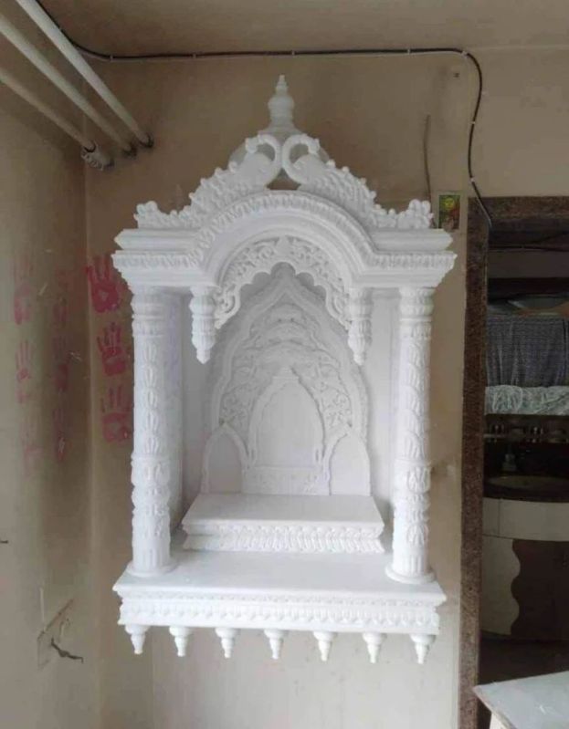 White Antique Marble Pooja Mandir, Size : 4 Feet, 3 Feet, 15 Inch