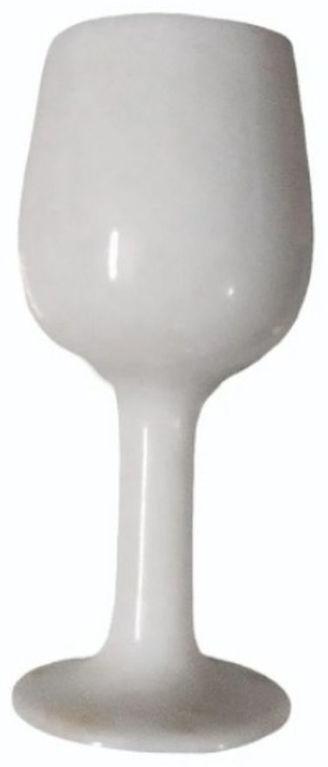 White Marble Wine Glass, for Home, Hotel, Size : 5x3 Inch