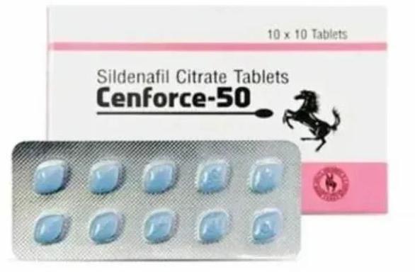 Cenforce 50 Mg Tablet, Packaging Type : Box