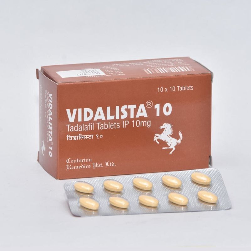 Vidalista 10 mg Tablet, Packaging Type : Box