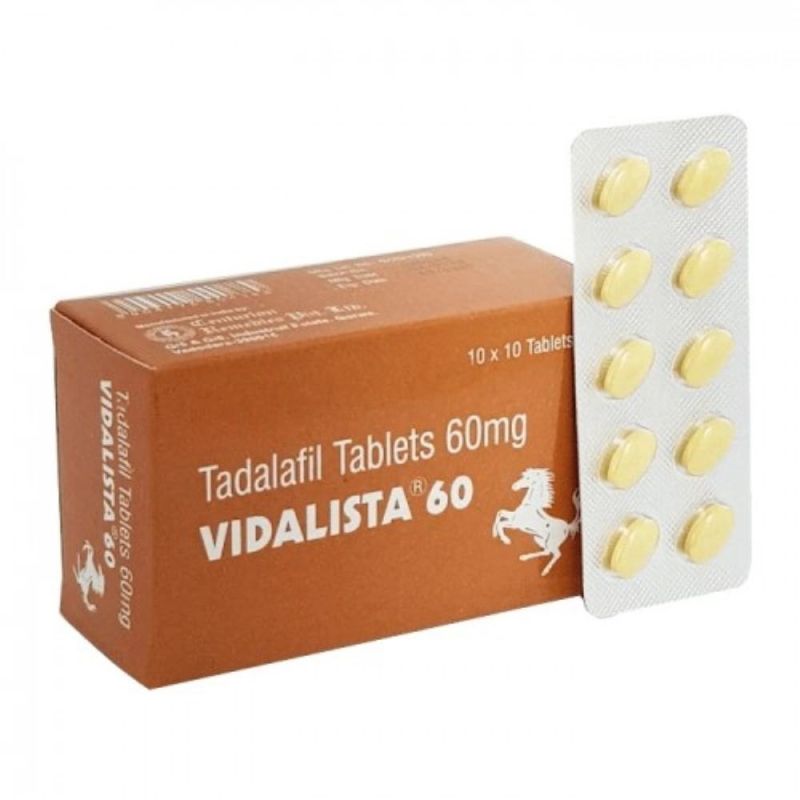 TABLETS VIDALISTA 60 MG, for Erectile Dysfunction, Packaging Size : 10X10 Pack