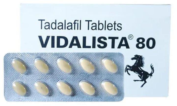 Vidalista 80 mg Tablet, Packaging Type : Box