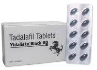 Tablet Vidalista Black 80, for ED medication, Packaging Type : Box