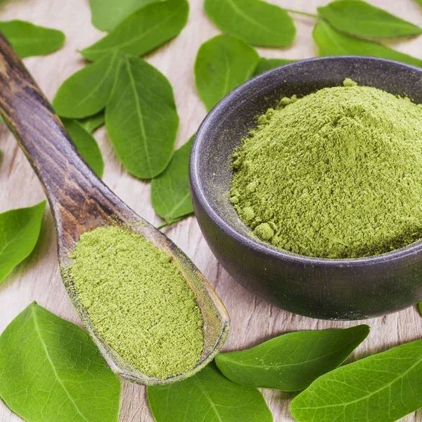 Green Natural Herbal Moringa Leaf Powder, for Medicines Products, Style : Dried