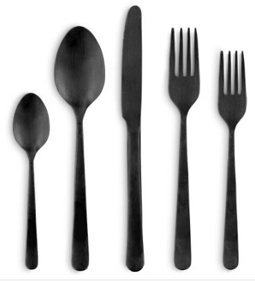 KENT 5 PIECE PLACE SETTING IN BLACK