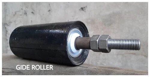 Mild Steel Guide Roller, Color : Black