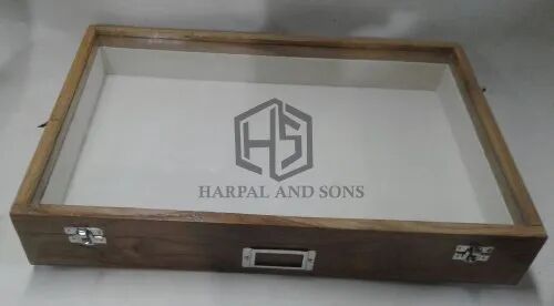 Brown Harpal Sons Wood Insect Display Box