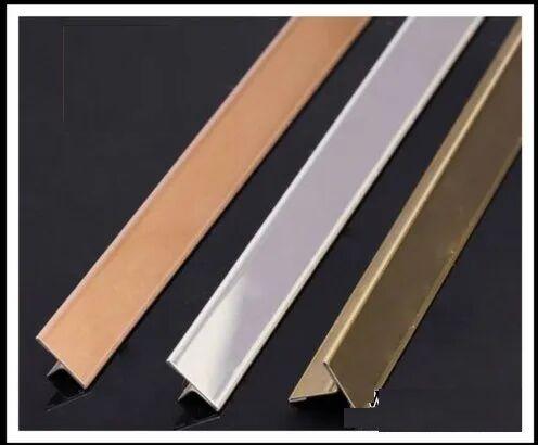 Stainless Steel T Profile, Color : Rose Gold, Gold, Black Hair Line