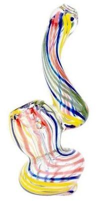 Polished Glass Smoking Pipes, Size : 5 inch