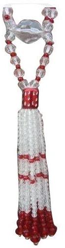 Crystal Curtain Tie Back, Color : Red White