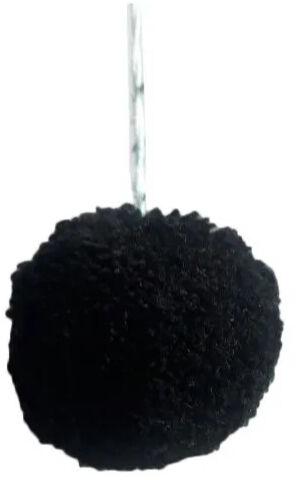 Black Rayon Pom Pom Tassel