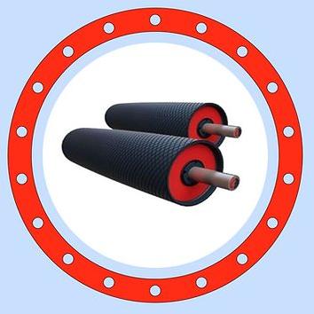 Cylindrical Metal Conveyor Head Pulley, for Industrial, Color : Black