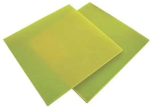 Rectangular Plain Glass Epoxy Sheet, for Industrial, Color : Green