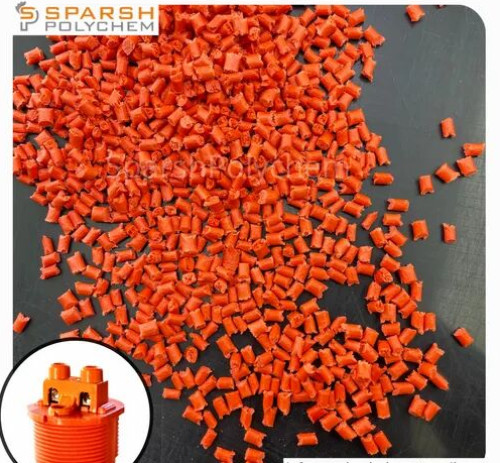 Orange PBT Glass Filled Granules for Holders