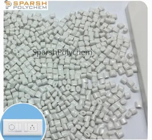 Polycarbonate White Granules for Modular Switches, Packaging Size : 25 Kg Bag