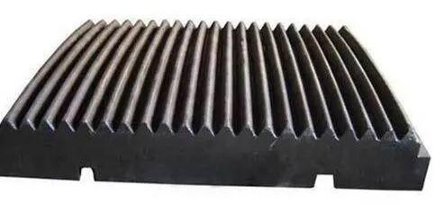 Rectnagular Manganese Chrome Crusher Jaw Plate, Color : Black