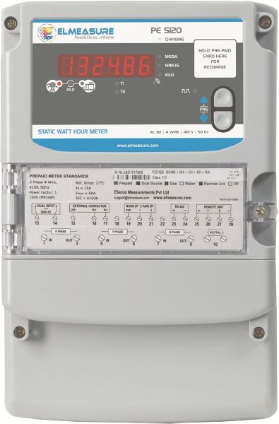 3 phase Prepaid energy meter CT operated with Inbuilt GPRS
