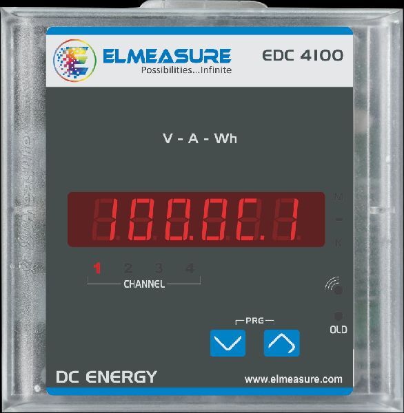 4 Channel Dc Energy Meter, Dimension : 9.6X9.6X5.0