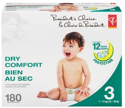 PC Dry Comfort Diapers