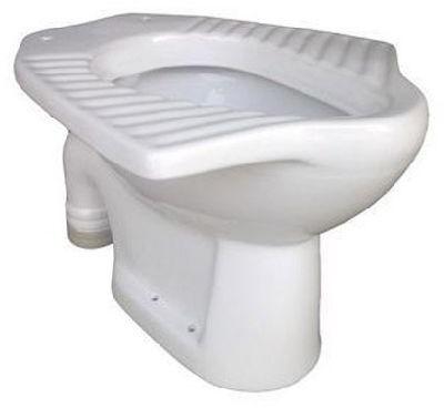 Ceramic Indian Toilet Seat, Color : White