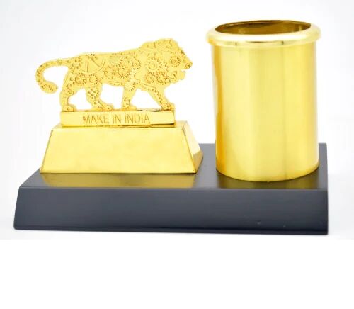 Metal Gold Pen Stand, for Office