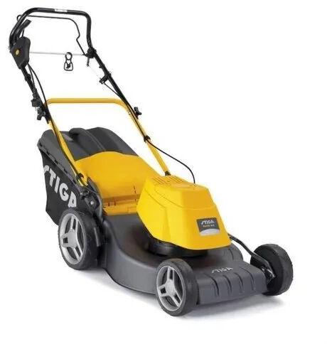 Electric Lawn Mower, Color : Yellow