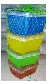 Plastic Food Storage Containers, Color : Red-Blue-yellow-Green