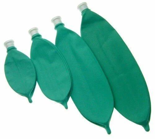 Rubber REBREATHING BAG, Color : Green