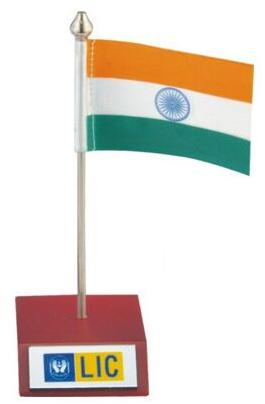 National Desktop Table Flag, Color : Saffron, White, Green